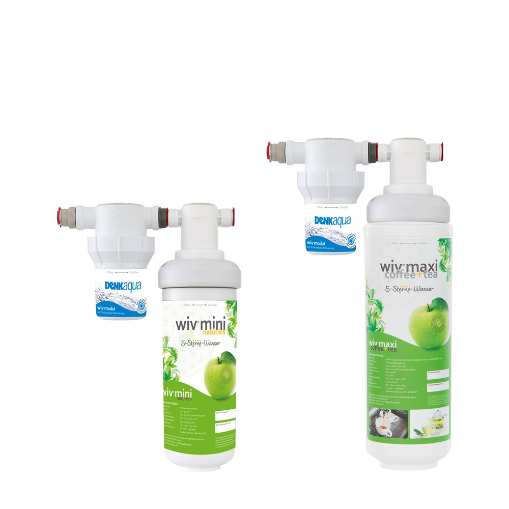 wiv Wasserfilter (Mini oder Maxi) mit DENKaqua Wasseraktivierung