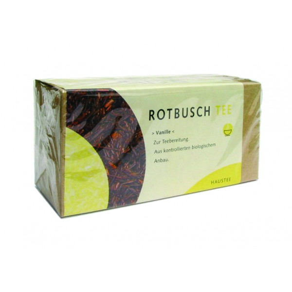 Bio Rotbuschtee Vanille | 25 Filterbeutel