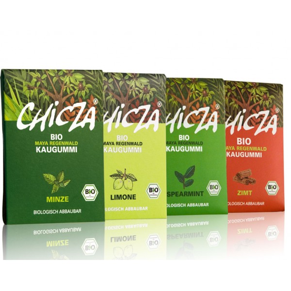 Chicza Bio-Kaugummi 4er Pack