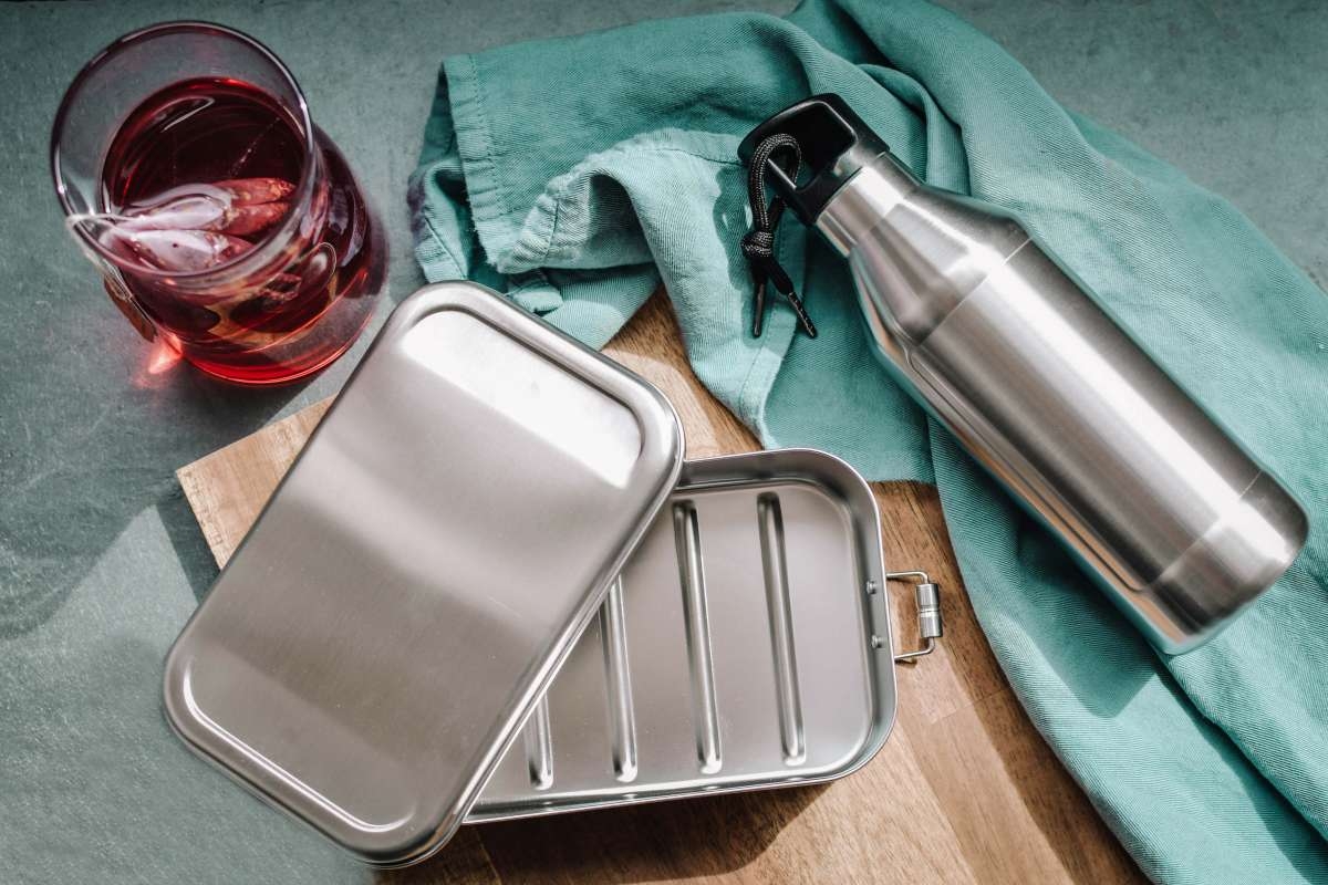 SET Edelstahl – Lunchbox & Trinkflasche